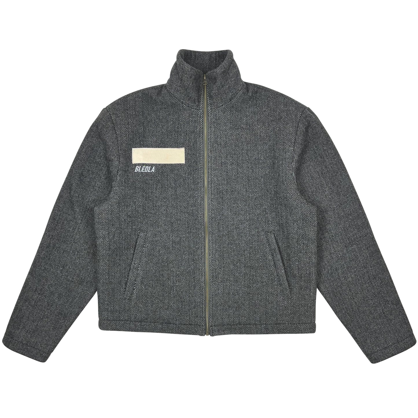 Funnel Wool Jacket - Charcoal