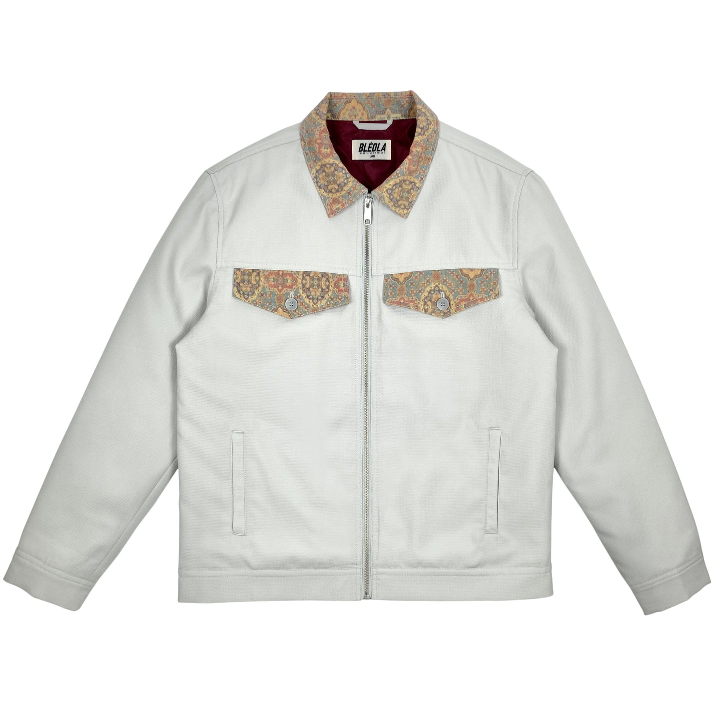 Mosaic Work Jacket - Cloud Gray