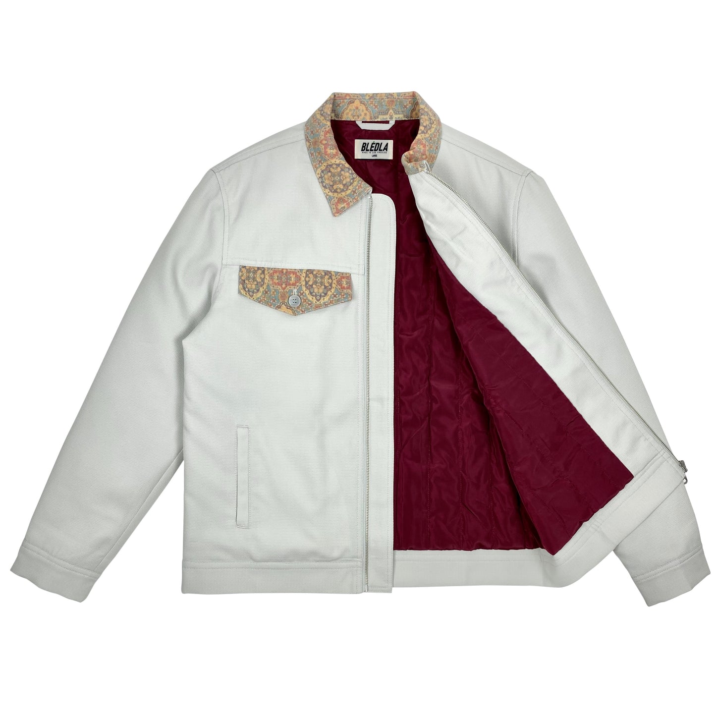 Mosaic Work Jacket - Cloud Gray