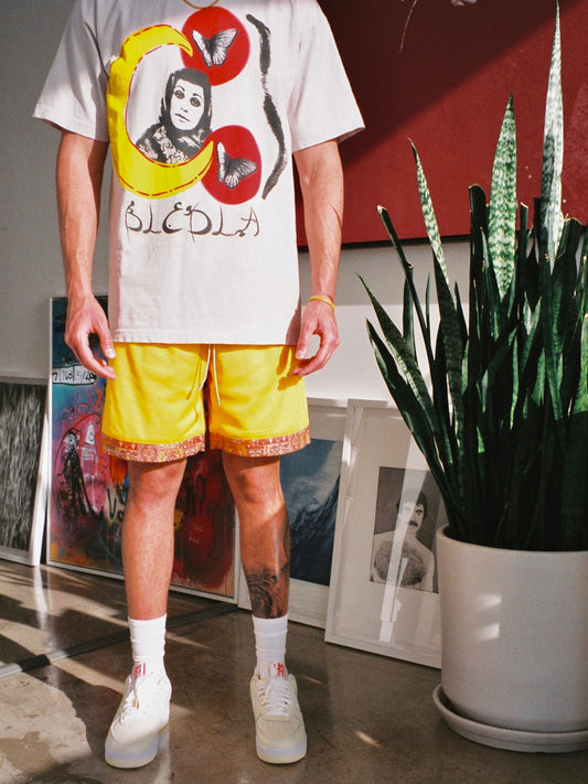 Kashan Hem Shorts - Yellow