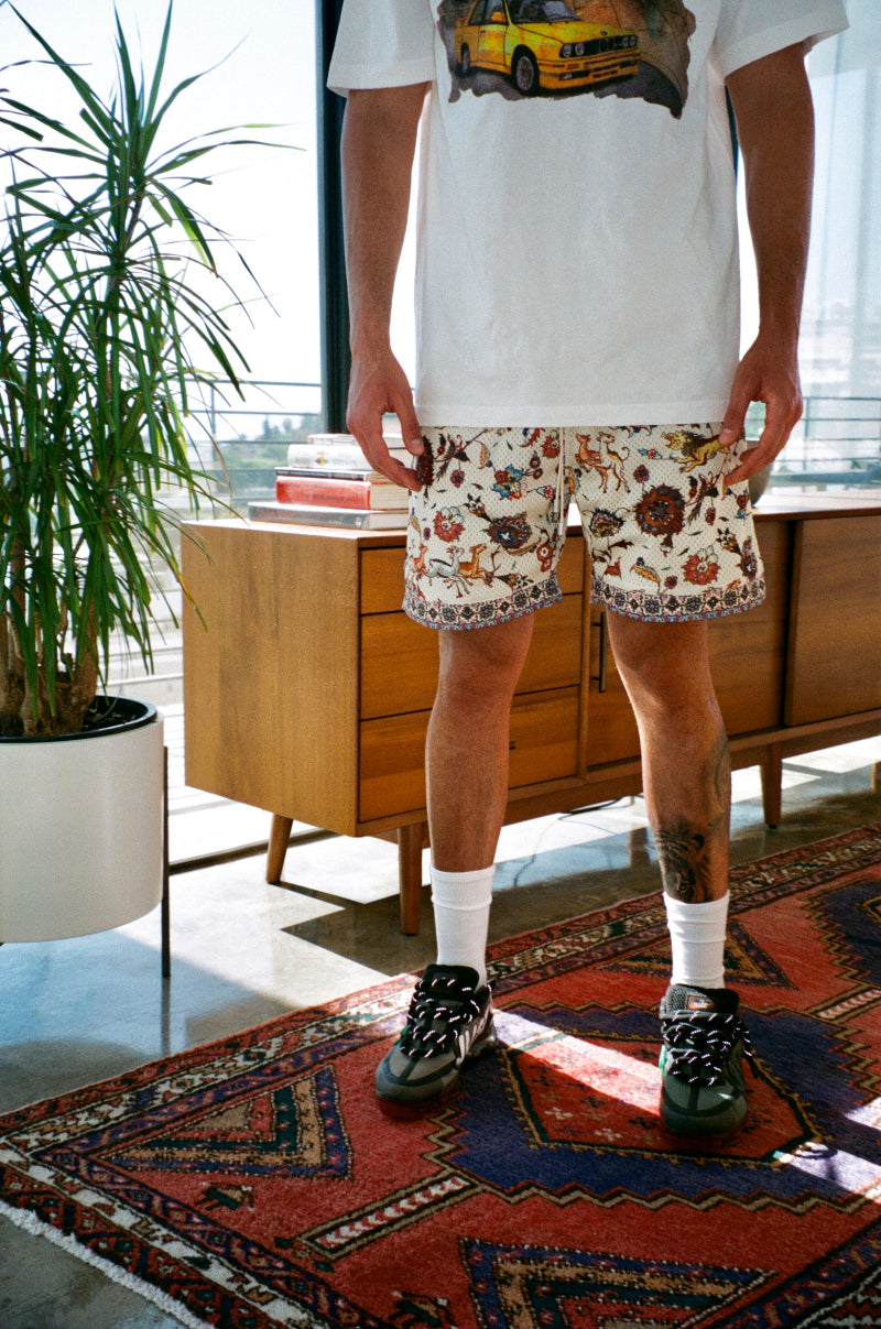 Bled-Bled Los Angeles-Mesh Shorts-Persia Shorts-Iran Shorts-Shiraz Shorts-Iran Clothing-Persian Clothing