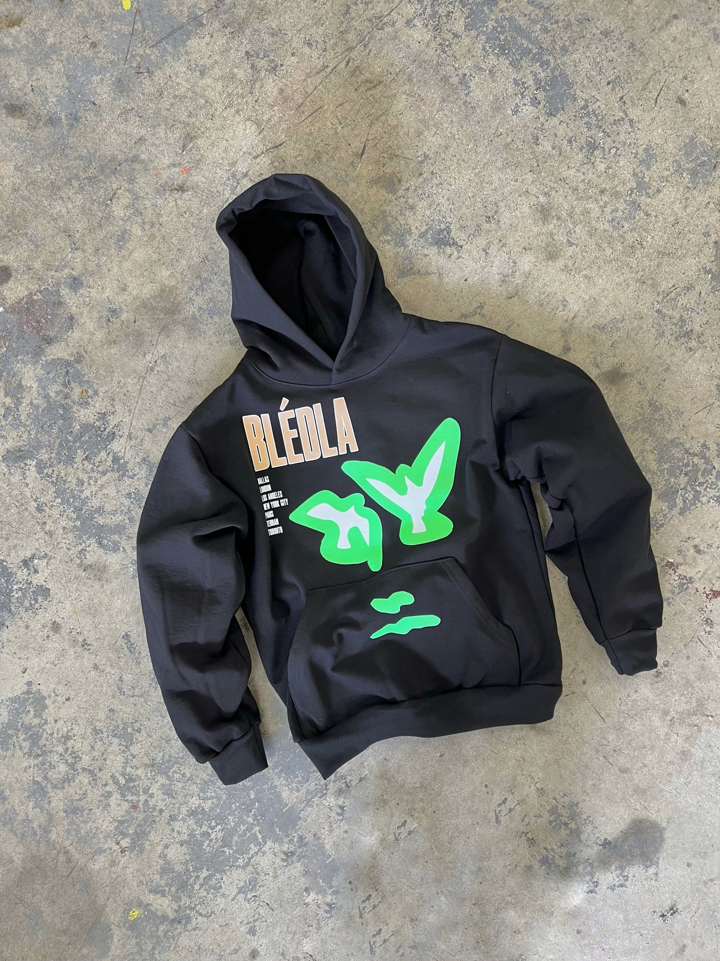 BLEDLA-Minimalism Hoodie-Abstract Art Hoodie-BLED HOODIE-Minimal Art Hoodie-Neon Green Hoodie-Line Art Hoodie-BLED Los Angeles-Black Hoodie-Face Line Art Hoodie-Dallas-London-New York City-Paris-Tehran-Toronto
