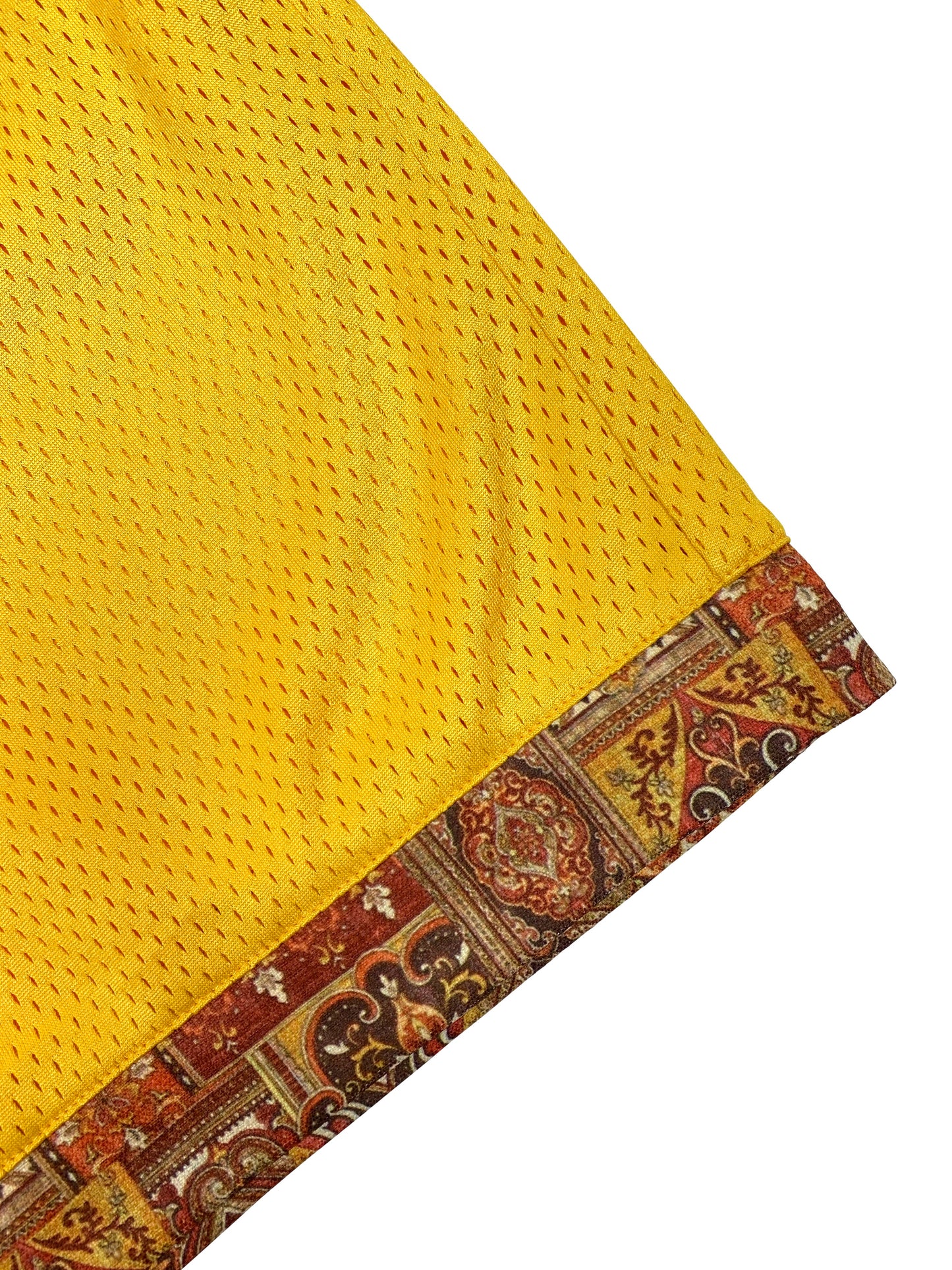 BLEDLA-BLED-Mesh Shorts-Yellow Shorts-Persian Short-Iran Short-Persian Rug Shorts-Basketball Shorts-Mosaic Shorts-Fashion Shorts