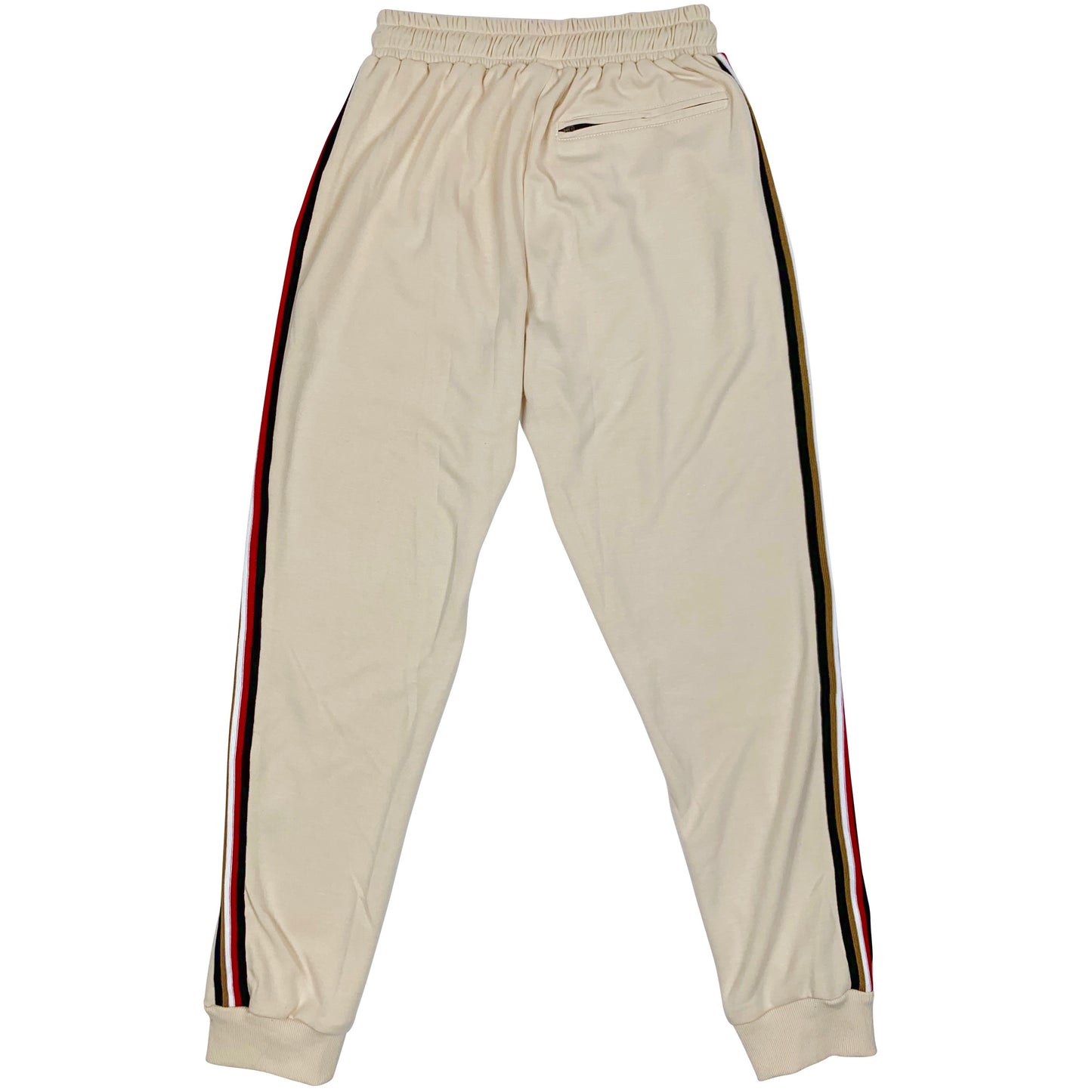 Bled track pant pants cream beige tan off white sweats runner runners jogger pant joggers men’s taped bledwear streetwear Street fashion grailed hypebeast Bled clothing