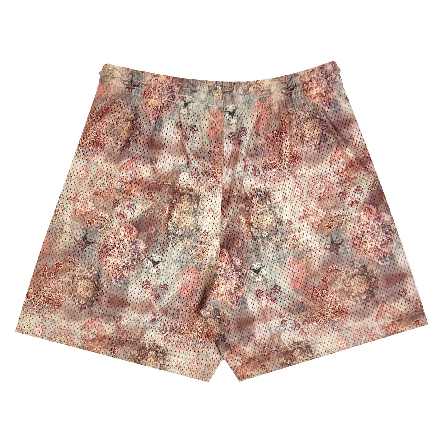 BLEDLA-Persian Shorts-BLED Persian Rug Shorts-Persian Basketball Mesh Shorts-Persian Basketball Shorts-Persian Rug Short-Motif Shorts-Distressed Shorts-Washed Rug Bottoms-Luxury Mens Shorts-BLED Los Angeles-Streetwear-Essential Short-Rose Shorts