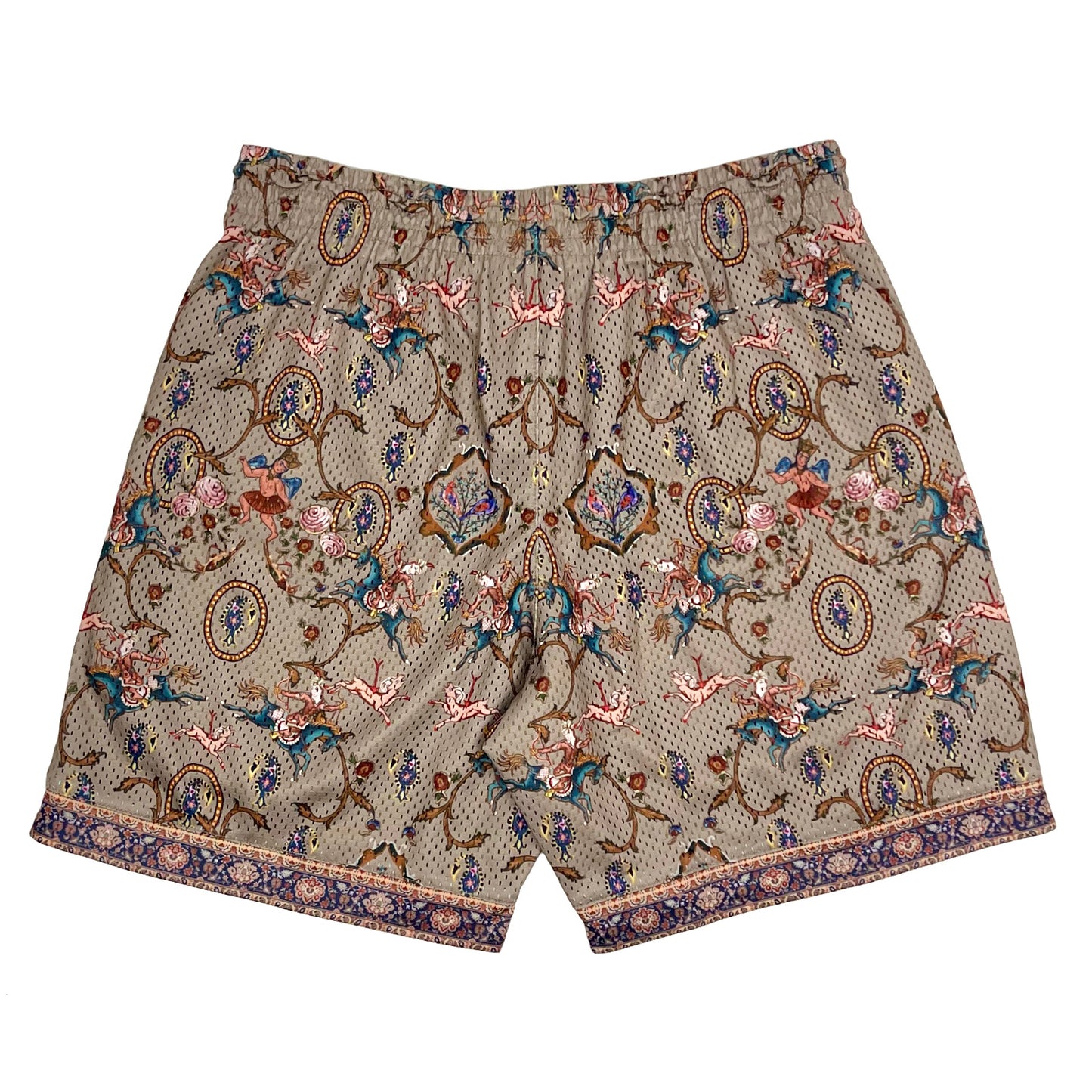 BLEDLA-BLED-Mesh Shorts-Basketball Shorts-Persian Shorts-Mosaic-Iran Short-Iran Clothing-Persian Rug Shorts-Streetwear-Above The Knee Shorts-Luxury Shorts