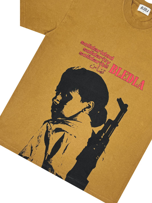Solidarity Garment Dye Tee - Brass
