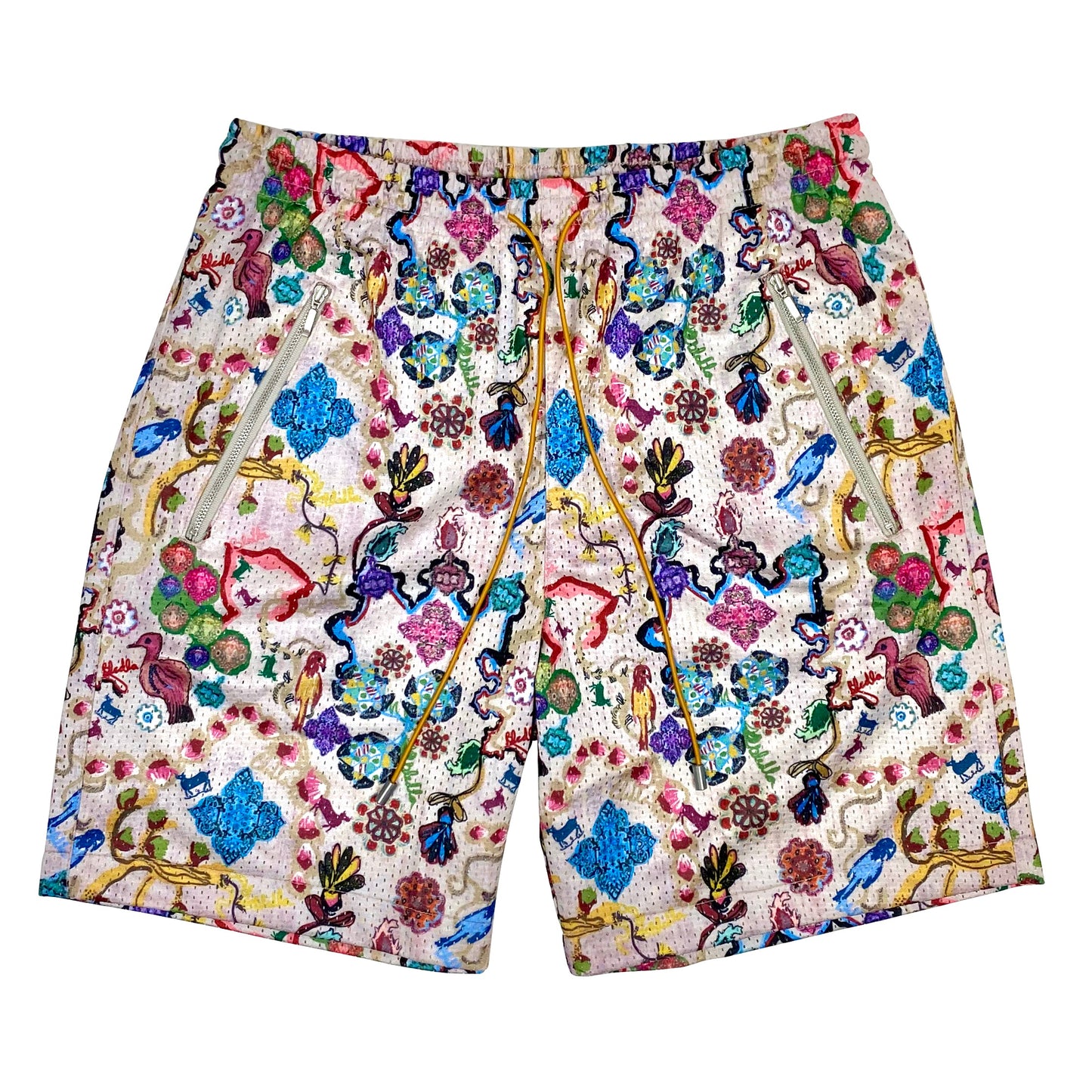 Bledla Modern Persian Mesh Shorts Pearl