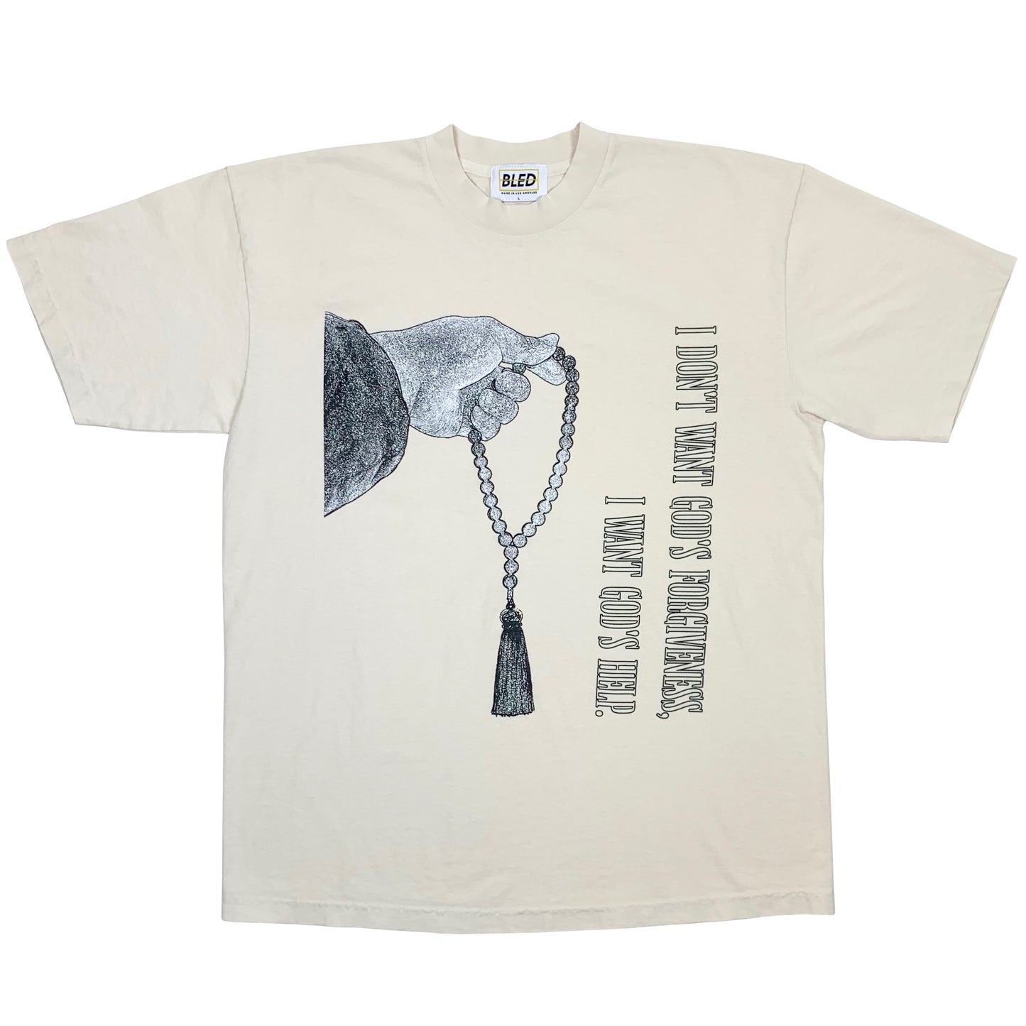 Bled-Tasbih-Shirt-Sketch-Iran-Muslim-Islam-Streetwear-Garment Dye-God-Forgiveness