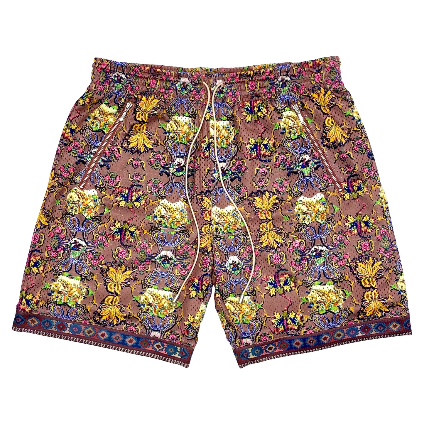 Bled-bledla-Persian Shorts-Iran Clothing-Mesh Shorts-Mosaic Shorts-Iranian Shorts-Los Angeles-Golestan Iran