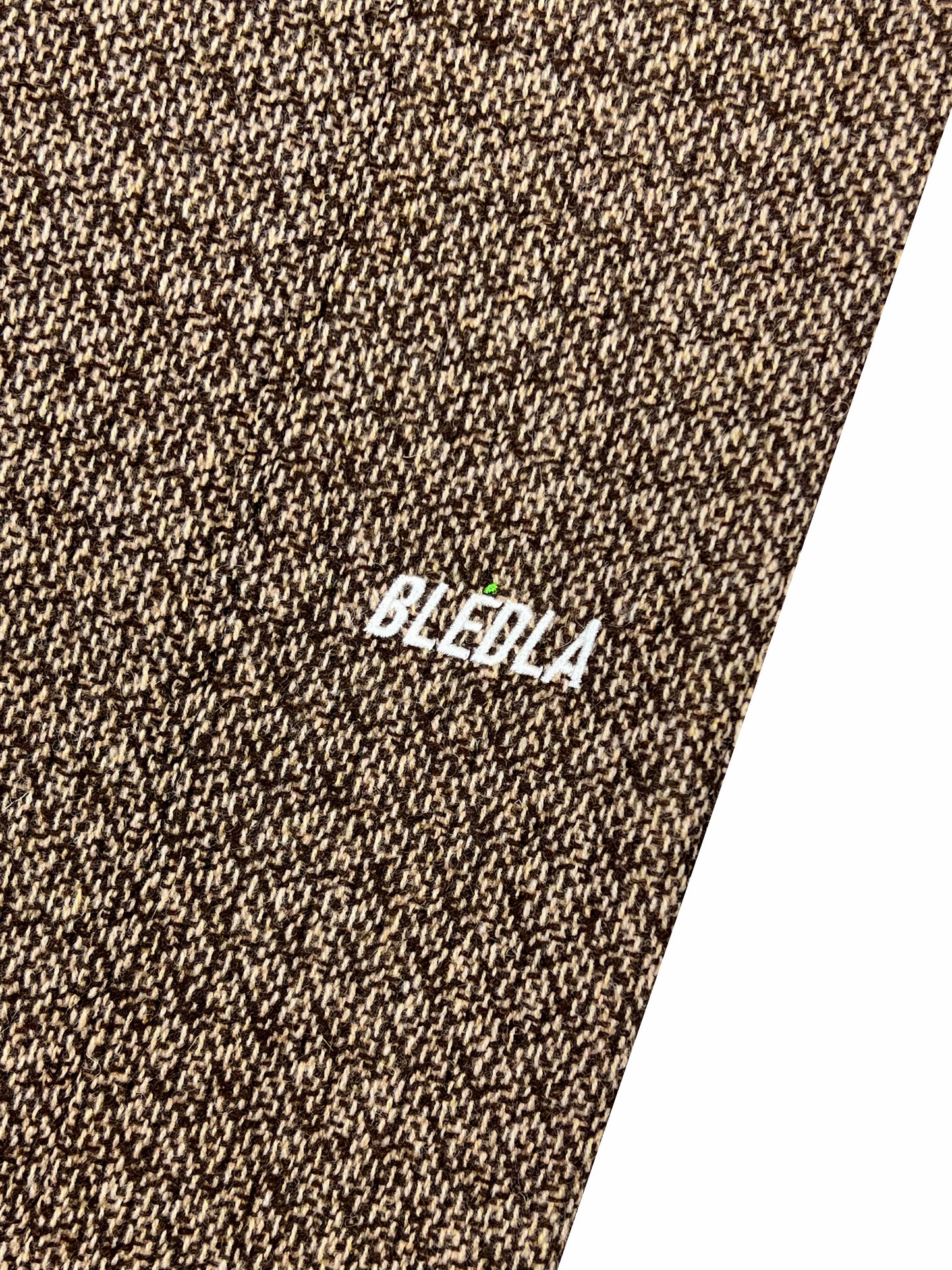 Pleated Wool Trouser - Mocha
