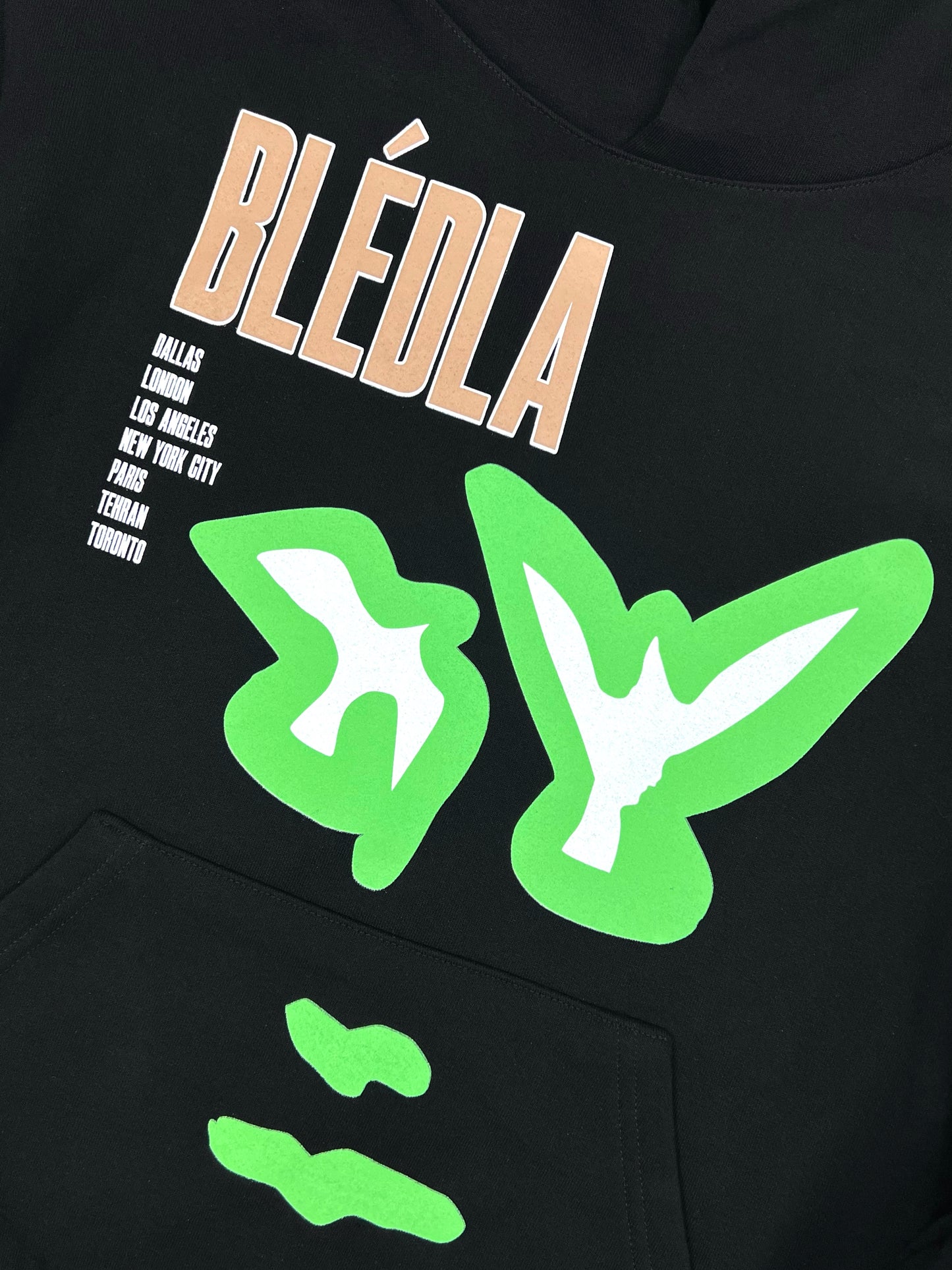 BLEDLA-Minimalism Hoodie-Abstract Art Hoodie-BLED HOODIE-Minimal Art Hoodie-Neon Green Hoodie-Line Art Hoodie-BLED Los Angeles-Black Hoodie-Face Line Art Hoodie-Dallas-London-New York City-Paris-Tehran-Toronto
