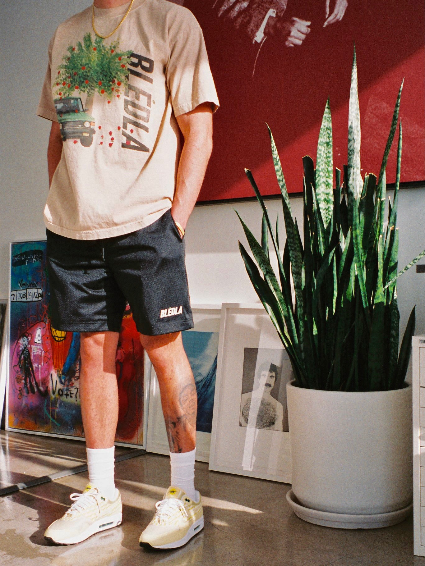 Bledla Reversible Mesh Basketball Shorts Black