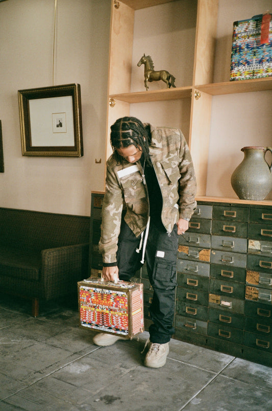 Bledla Jacket-Wool Jacket Camo-Camo Jacket-Camouflage Jacket-Vintage Camo Jacket-Military Jacket-Army Jacket-Bled Jacket-Persian Jacket