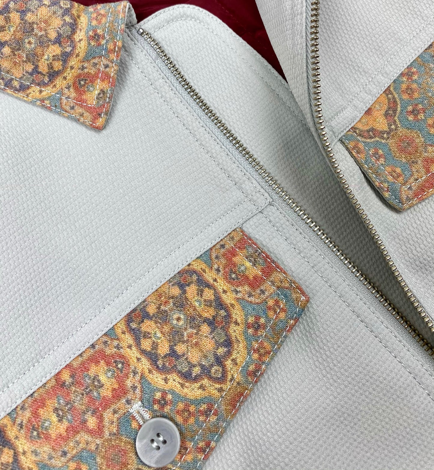 Mosaic Work Jacket - Cloud Gray