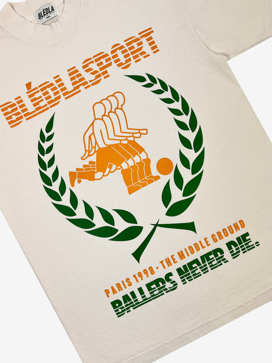 BLEDLA-BLEDLASPORT-Vintage Paris Shirt-90s Tee-Footballer Shirt-Soccer T-Shirt-Bled-1998 Shirt