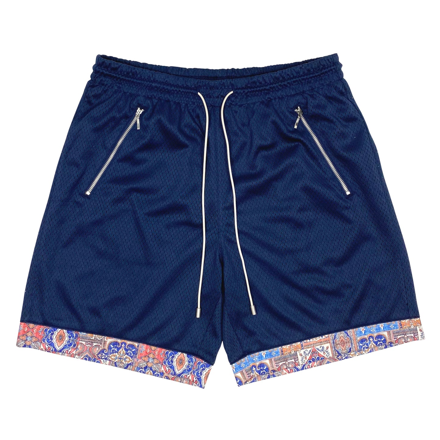 Bledla-Bled-Persian Shorts-Mesh Shorts-Mosaic Textile-Mosaic Bottoms-Mosaic Shorts-Basketball Shorts-Textile Shorts-Kashan-Mesh Shorts-Navy Mesh Shorts-Persian Short-Iran Short-Persian Rug Shorts-Basketball Shorts-Mosaic Shorts-Fashion Shorts
