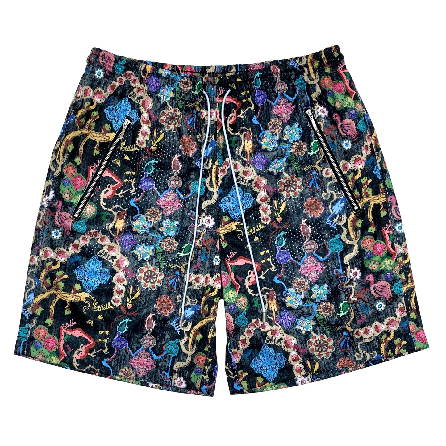 Bledla Modern Persian Mesh Shorts Black
