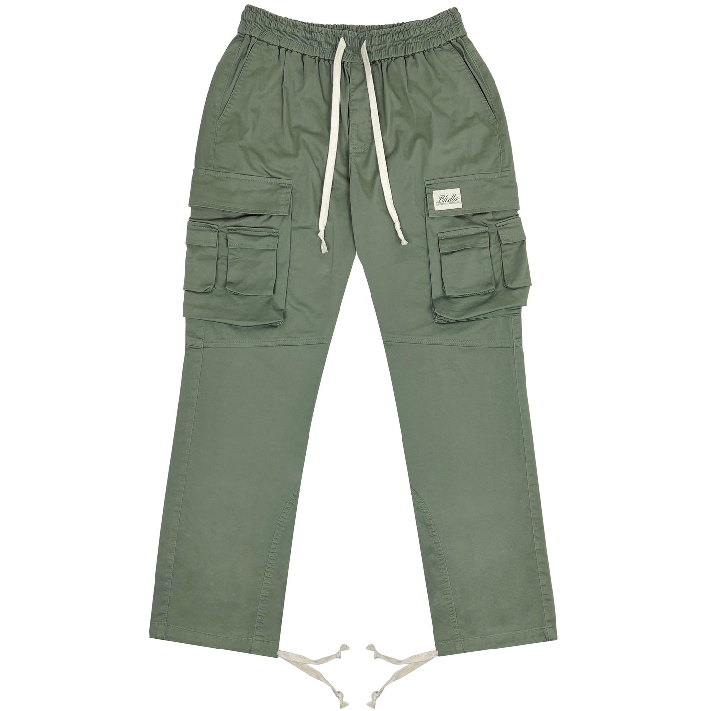 Bledla Multi Cargo Cotton Pant-Sage Green Cotton Cargo Pants-Multi Pocket Pant-Bled Streetwear Pant-Bled Pant-Drawstring Cargo Pant-Vintage Cargo Pant-Olive Cargo Pants