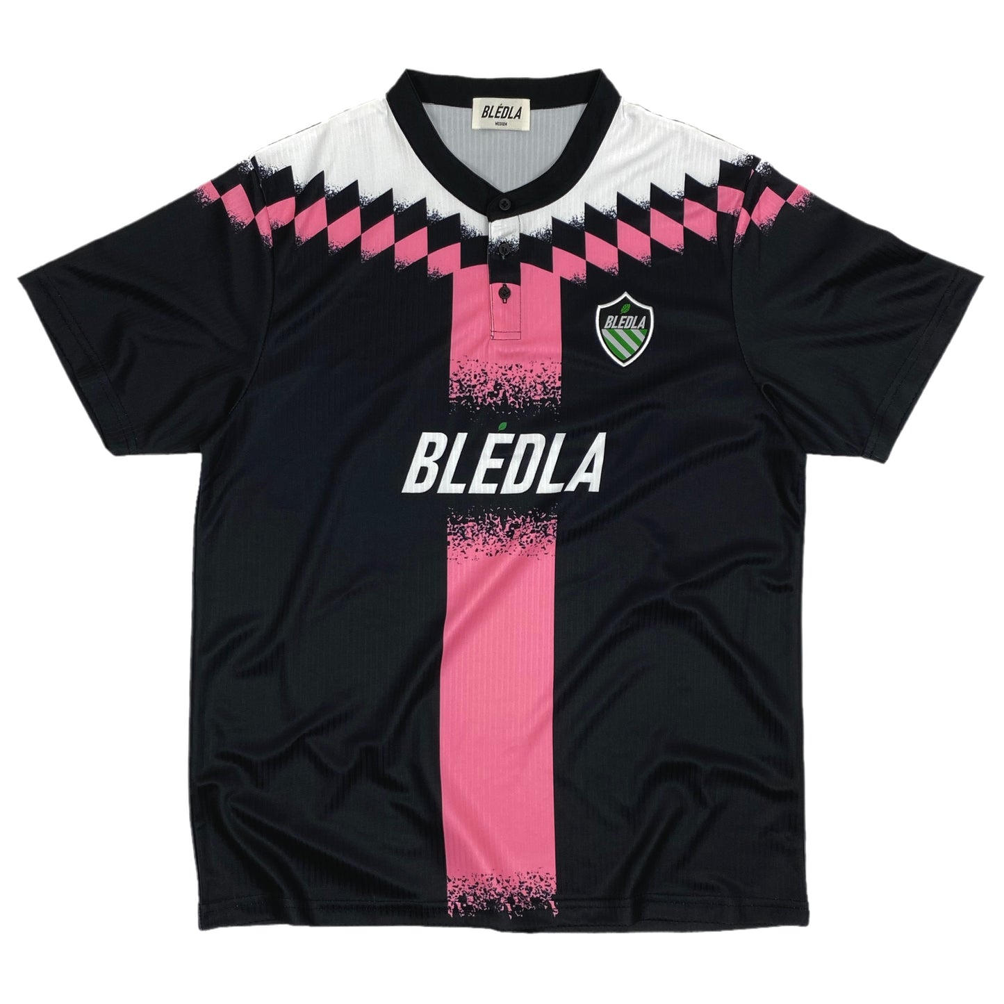 Bledla Button Vintage Pink Soccer Jersey Football Kit