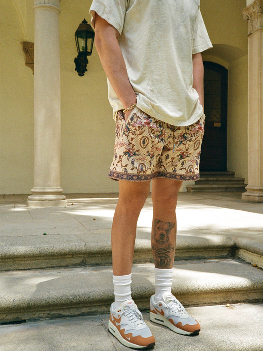 Qajar Mesh Short - Pistachio