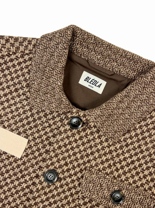 Buttoned Wool Jacket - Mocha