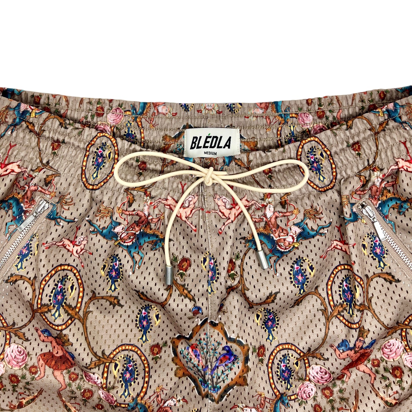 BLEDLA-BLED-Mesh Shorts-Basketball Shorts-Persian Shorts-Mosaic-Iran Short-Iran Clothing-Persian Rug Shorts-Streetwear-Above The Knee Shorts-Luxury Shorts