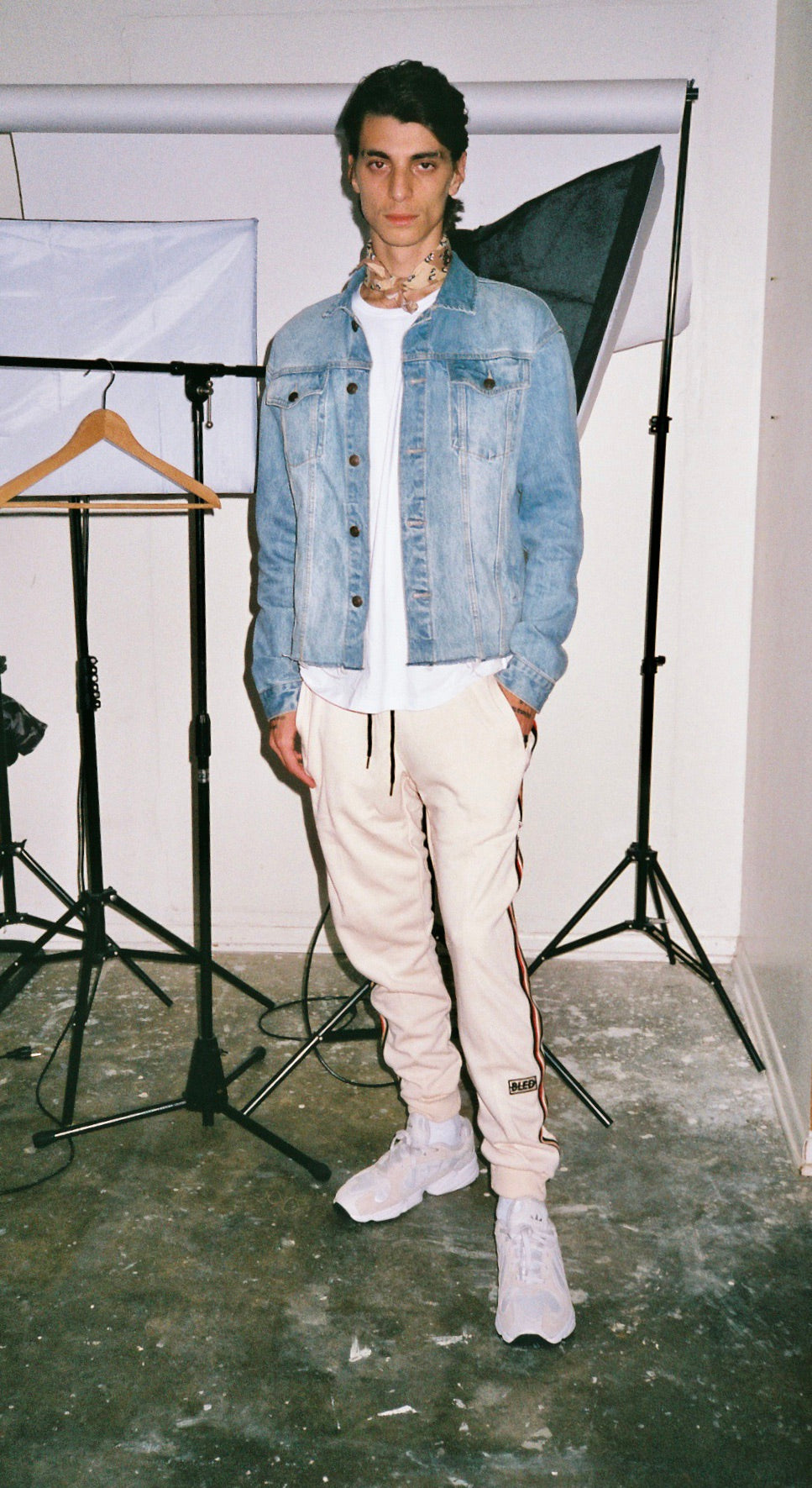 Taped Runner Track Pant - Cream