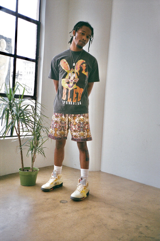 Bled-Spring Bliss-Iranian Magazine-Vintage Persian-Bledla-Vintage Shirt-70s Iran-Pre-Revolution-Washed Black Shirt-Vintage Shirt