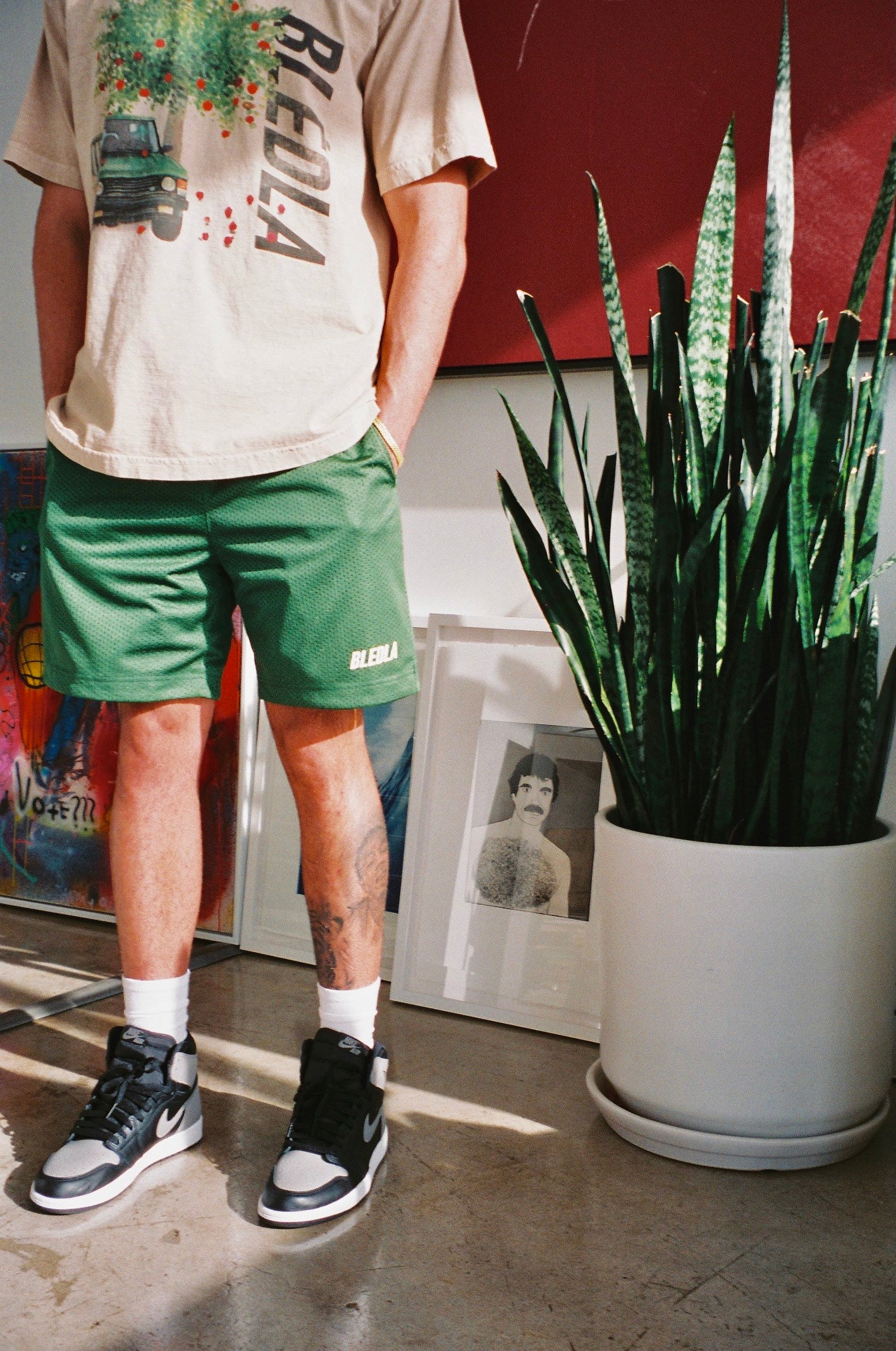 Bledla Reversible Mesh Shorts Green