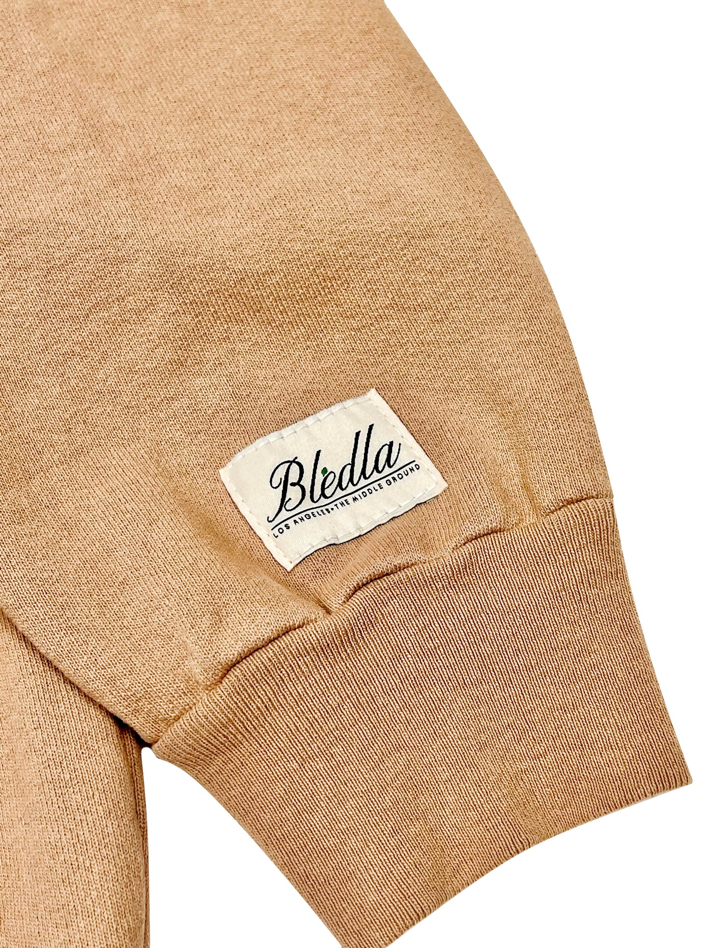 Bledla Beige Hoodie-Bled Hoodie-Streetwear Hoodie-Beige Hoodie