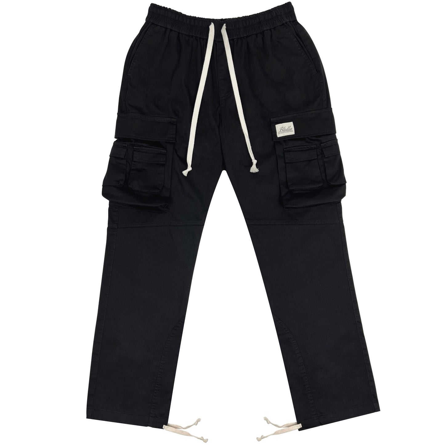 Bledla Multi Cargo Cotton Pant-Black Cotton Cargo Pants-Multi Pocket Pant-Streetwear Pant-Bled Pant-Drawstring Cargo Pant-Vintage Cargo Pant