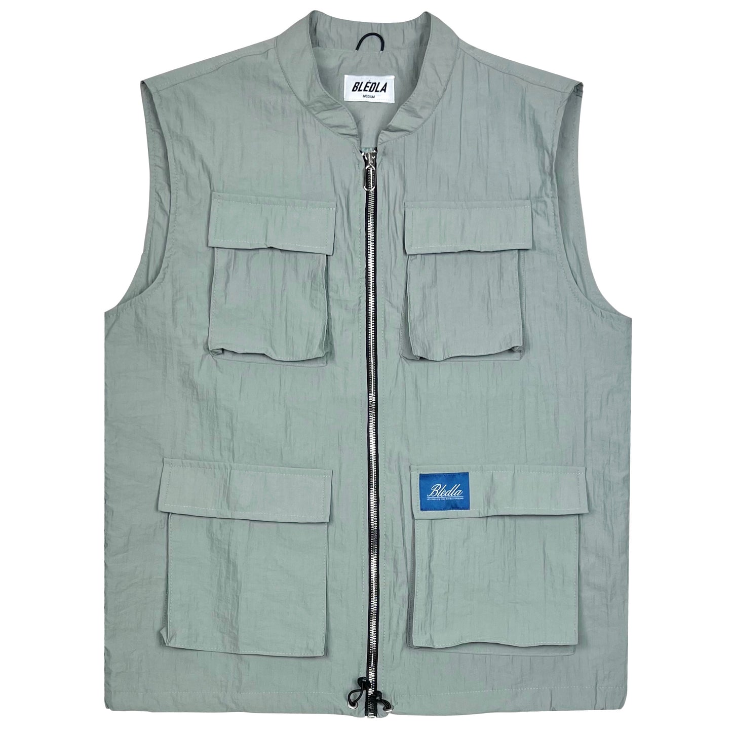 bledla-bled-bledla vest-mint vest-nylon vest-utility nylon vest-sage vest-light cargo vest-bled clothing