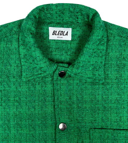 Trouvaille Textured Overshirt - Kelly Green