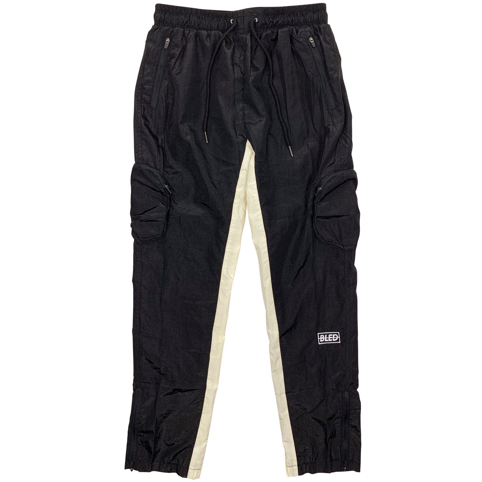 Bled Bledwear nylon black track pant bottom jogger streetwear hypebeast hype mens