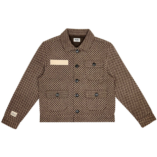 Buttoned Wool Jacket - Mocha