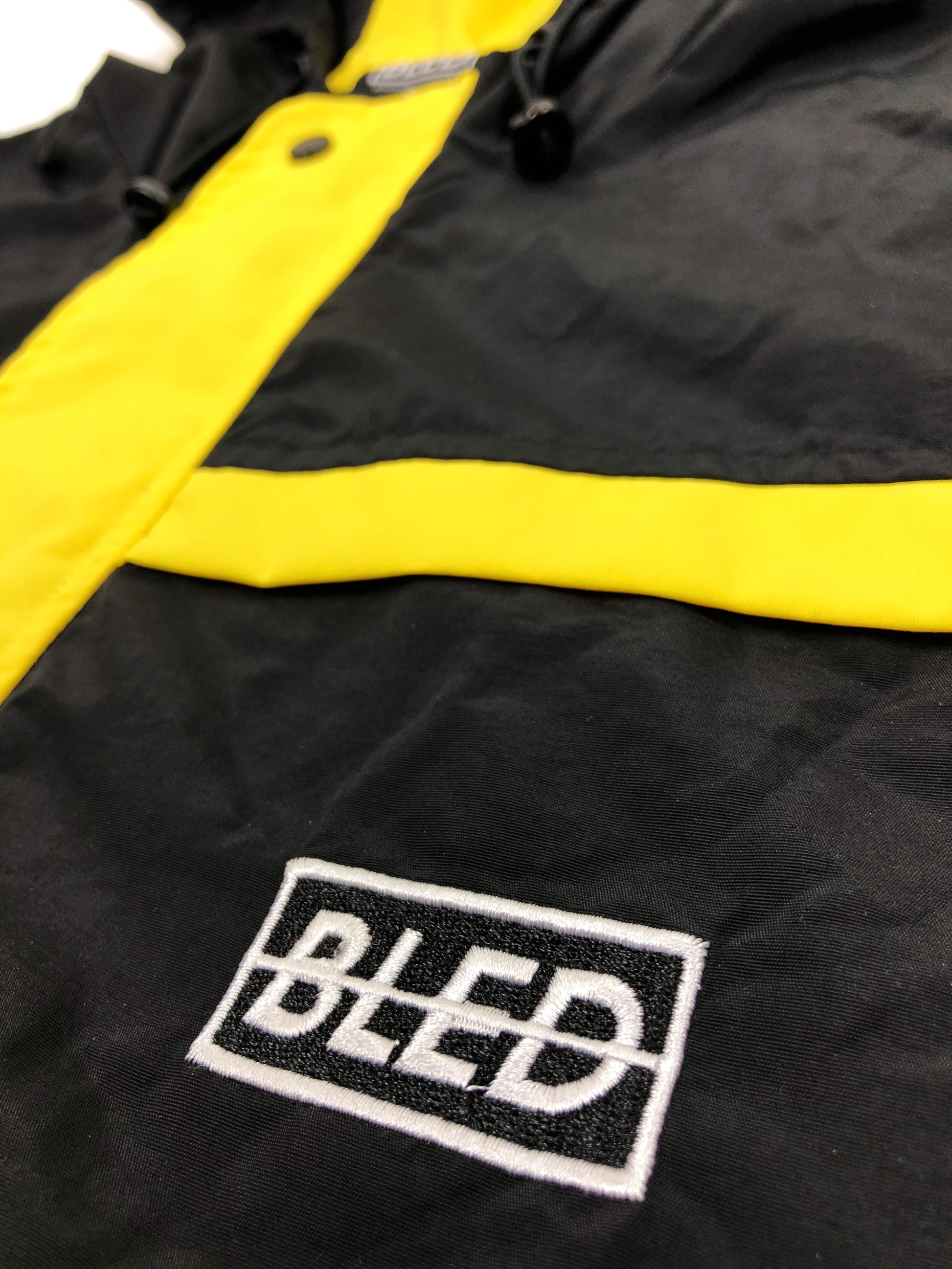 Bled Bledwear Stealth Hooded Tracksuit Windbreaker Track Jacket Black Yellow Streetwear Street Fashion Hypebeast 
