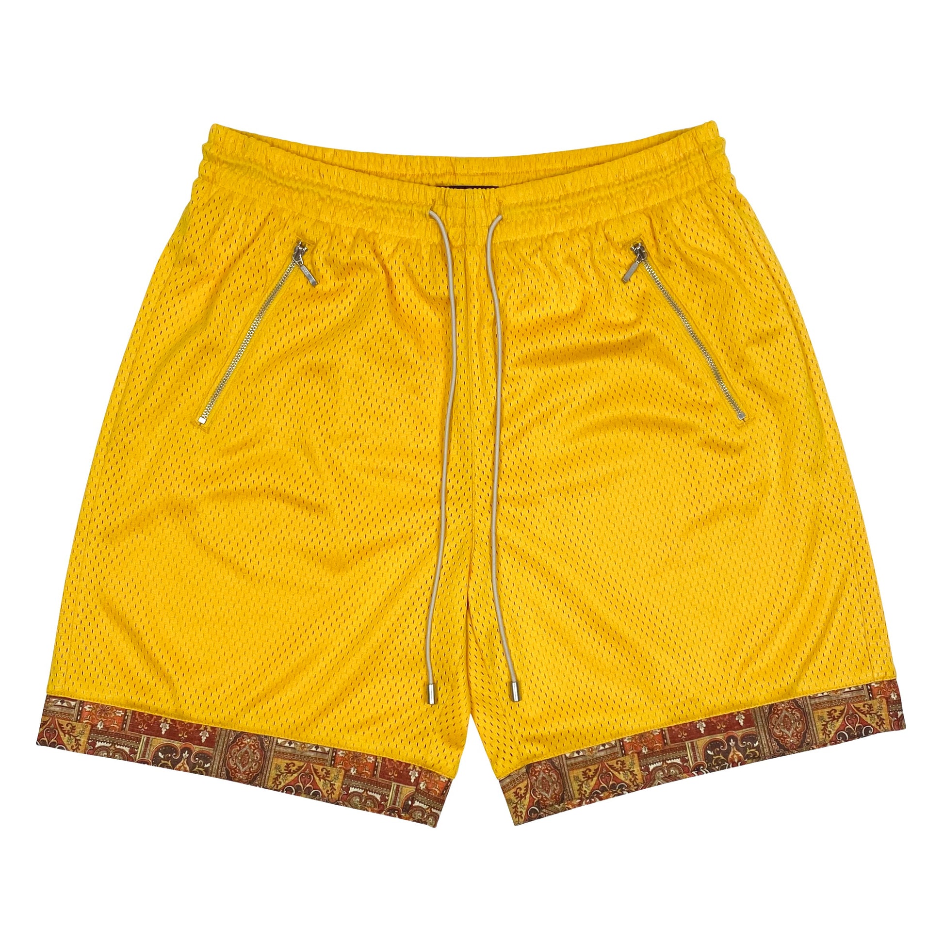 BLEDLA-BLED-Mesh Shorts-Yellow Shorts-Persian Short-Iran Short-Persian Rug Shorts-Basketball Shorts-Mosaic Shorts-Fashion Shorts