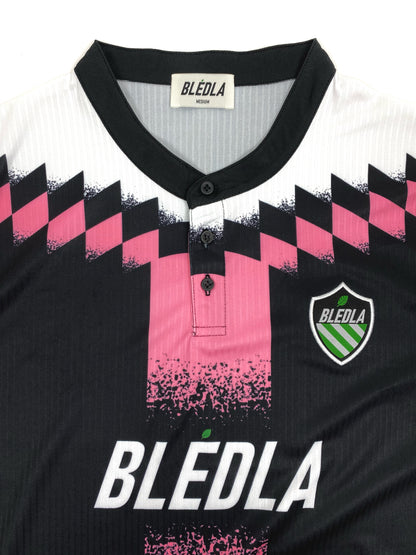Bledla Button Vintage Pink Soccer Jersey Football Kit