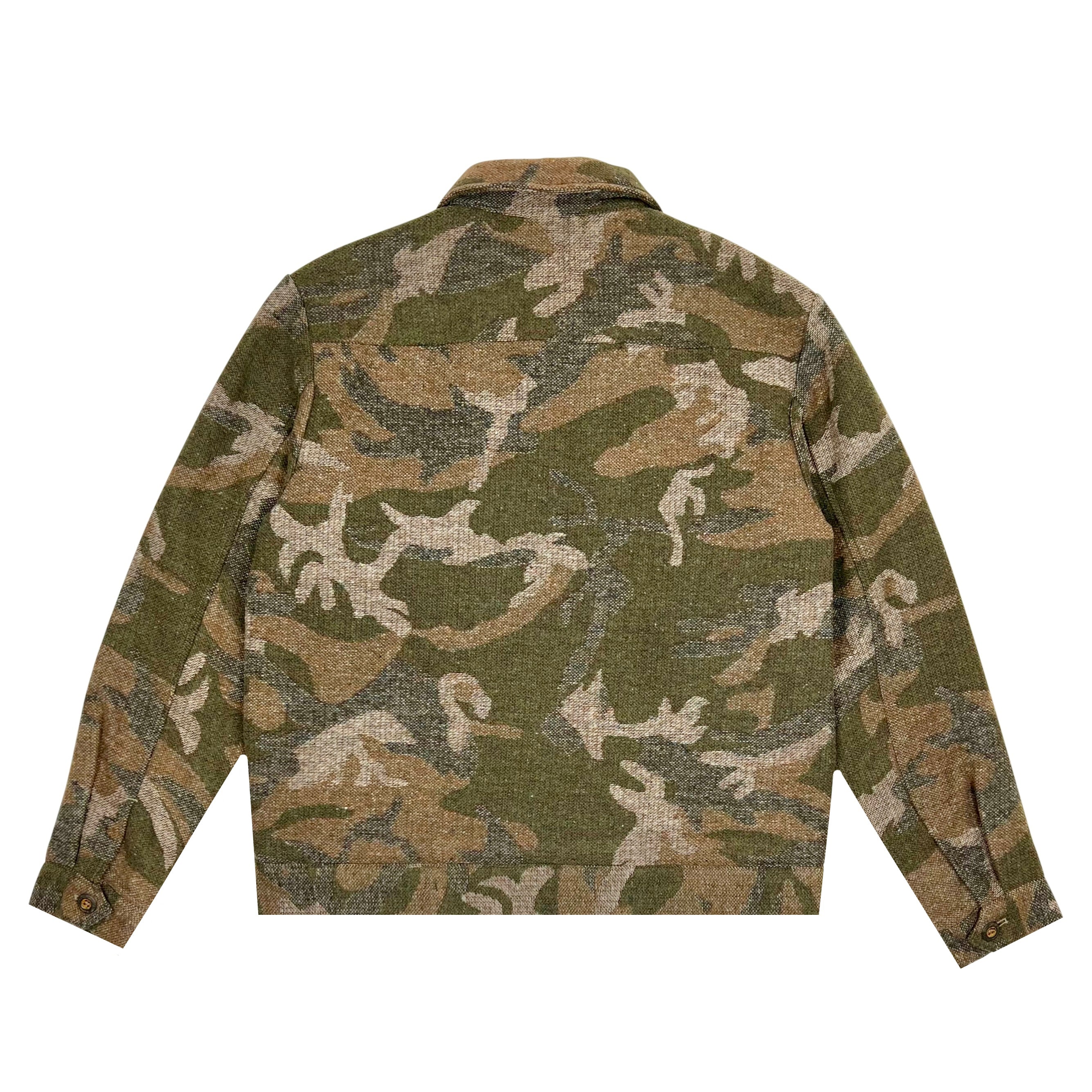 Camouflage wool outlet jacket