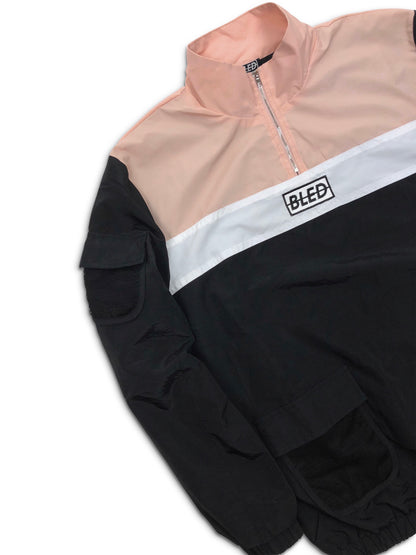 Bled Coral Pink Black White Bledwear Tracksuit Windbreaker Jacket Hypebeast Streetwear