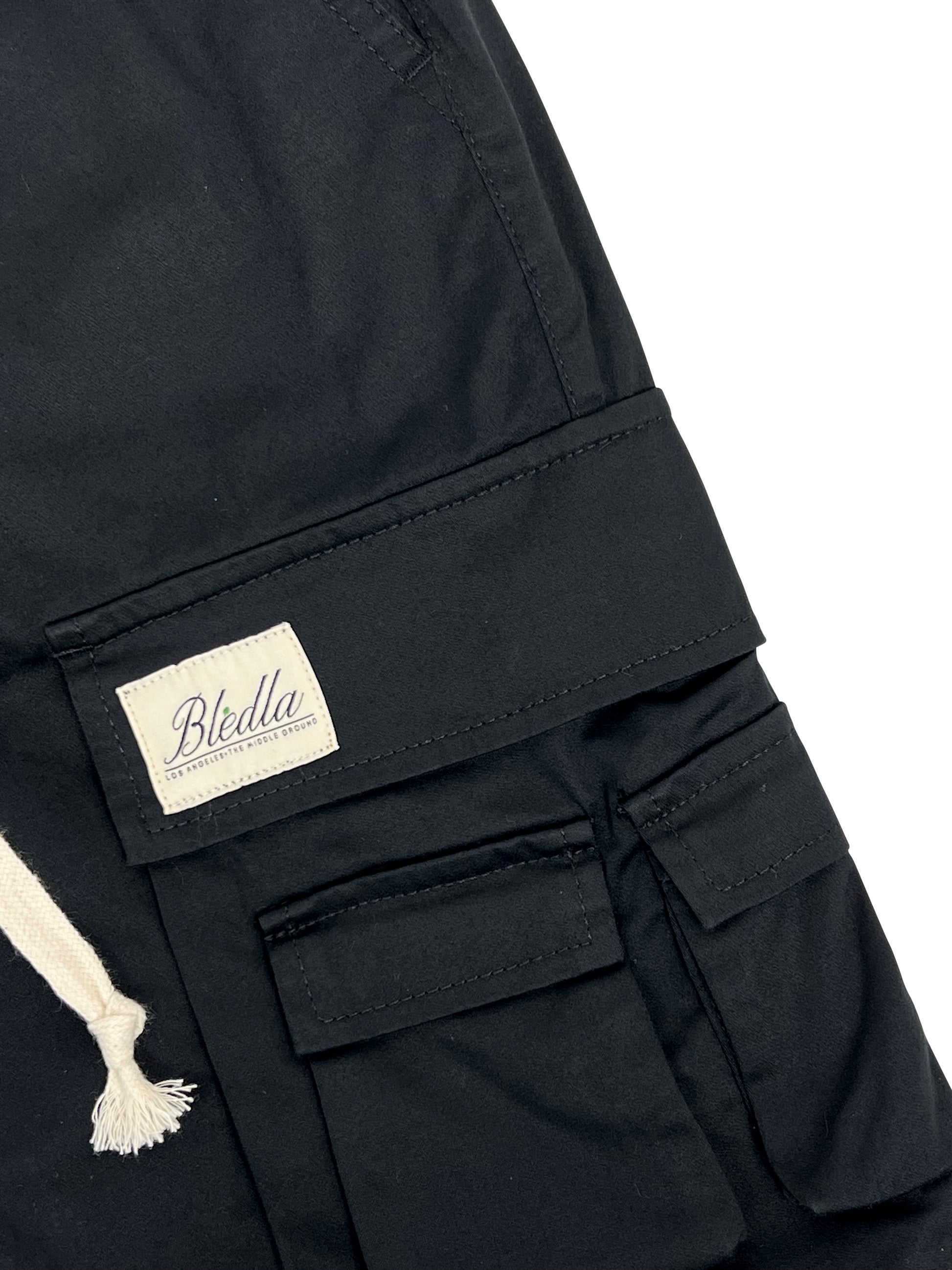 Bledla Multi Cargo Cotton Pant-Black Cotton Cargo Pants-Multi Pocket Pant-Streetwear Pant-Bled Pant-Drawstring Cargo Pant-Vintage Cargo Pant