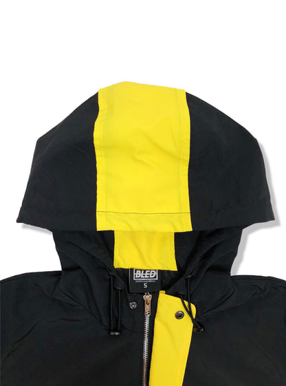 Bledwear Bled Stealth Hooded Track Jacket - Black/Yellow